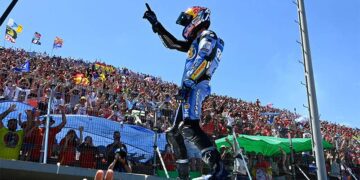 Álex Márquez celebrando su triunfo / FOTO: Circuito de Jerez