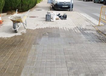 Pasados trabajos en el acerado de la ciudad / FOTO: Ayto.