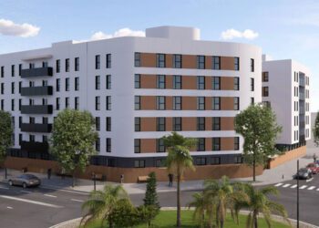 Recreación virtual de la promoción de 132 viviendas