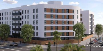 Recreación virtual de la promoción de 132 viviendas