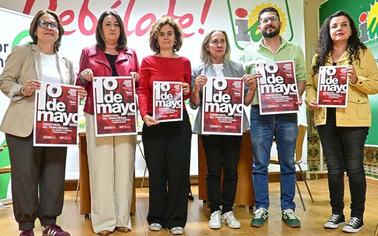 Reunidos en la sede de IU / FOTO: Eulogio García