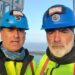 Jesús Galván y Manuel Balber en uno de sus videos desde la misma grúa / FOTO: CTM
