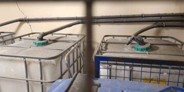 Sistema de recogida de residuos no operativo / FOTO: CCOO