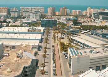 Vista aérea de parte del recinto fiscal / FOTO: Zona Franca