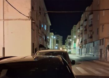 Calle de El Puerto con carencias de alumbrado / FOTO: Flave