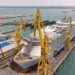 Un momento de la varada del crucero en el dique gaditano / FOTO: Navantia