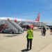 Primer vuelo procedente de Londres en la pista jerezana / FOTO: Jet2