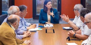 Un momento de la reunión con Isla de León / FOTO: Ayto.