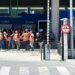 Huelguistas en la estación de autobuses de Cádiz / FOTO: Eulogio García