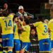 Celebrando el gol del héroe Pelayo / FOTO: Cádiz CF