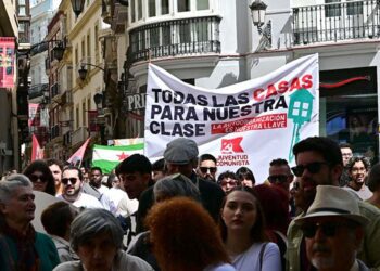 Una pasada manifestación por el derecho a la vivienda / FOTO: Eulogio García
