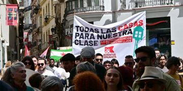 Una pasada manifestación por el derecho a la vivienda / FOTO: Eulogio García