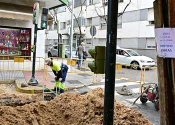 Un momento de las obras durante la primera fase / FOTO: Eulogio García