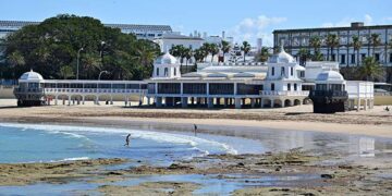 El emblemático Balneario en La Caleta / FOTO: Eulogio García