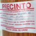 Precinto en una de las viviendas de Puntales / FOTO: PSOE