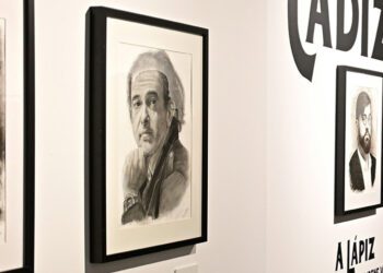 Retrato de Juan Carlos en una pasada exposición en la Casa del Carnaval / FOTO: Eulogio García
