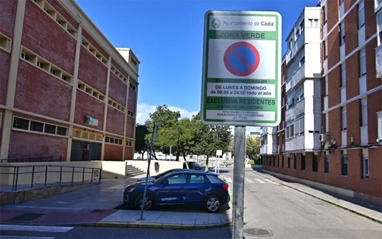 Señal de zona verde en Loreto / FOTO: Eulogio García
