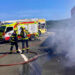 Accidente entre camiones el pasado mayo en la A-381 / FOTO: CBPC