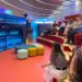 La comitiva a su paso por el edificio de Incubazul / FOTO: Zona Franca