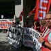 Un momento de la concentración de las mareas blanca / FOTO: Eulogio García
