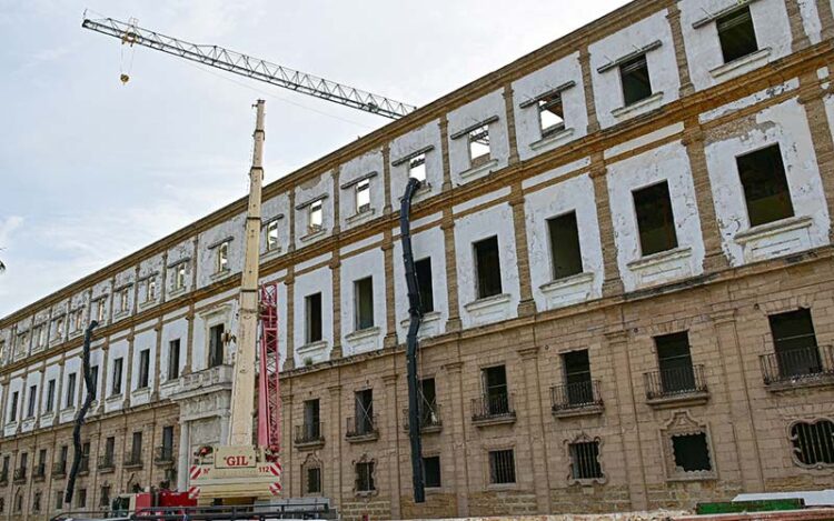 Obras de consolidación en marcha / FOTO: Eulogio García