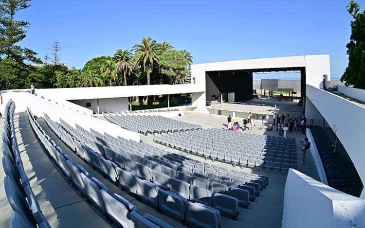 Detalle del teatro del parque casi listo / FOTO: Eulogio García