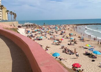 Marea alta en Santa María del Mar / FOTO: DBC