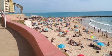 Marea alta en Santa María del Mar / FOTO: DBC