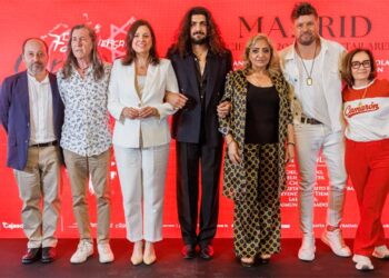 Uno de los posados en la presentación del evento en Madrid / FOTO: Ayto.