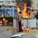 Uno de los juanillos de 2025 ya ardiendo / FOTO: Eulogio García