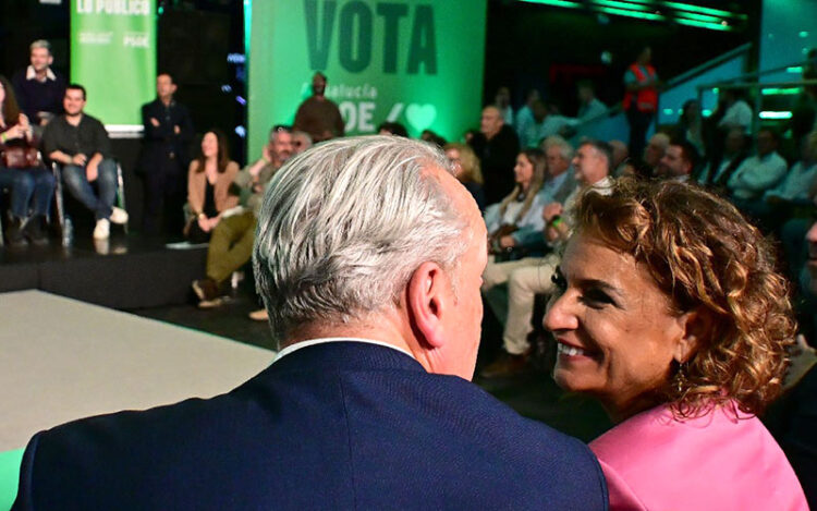 Ruiz Boix junto a Montero en un mitin de la pasada campaña / FOTO: Eulogio García