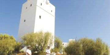 El AJEMA interviniendo en la reapertura de Torre Alta / FOTO: Armada