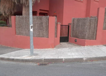 Alcorque cementado en la calle Pantoque / FOTO: Ecologistas