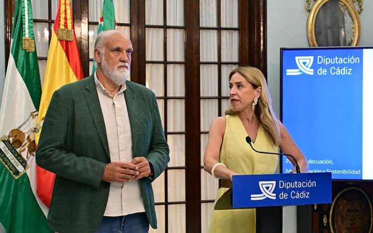 Los socios de gobierno en Diputación, Vidal y Martínez del Junco / FOTO: Eulogio García