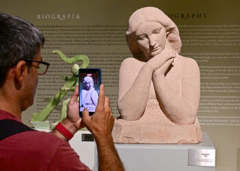 El busto cedido por el Museo Reina Sofía / FOTO: Eulogio García