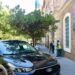 Vehículo de la Guardia Civil a las puertas del Palacio Provincial / FOTO: Eulogio García
