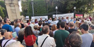 Un momento de la concentración memorialista / FOTO: Adelante Andalucía