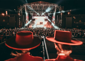 El escenario montado en escenario la Bodega Las Copas / FOTO: Tío Pepe Festival
