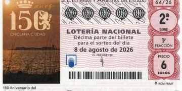 Detalle del décimo dedicado al aniversario