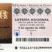 Detalle del décimo dedicado al aniversario