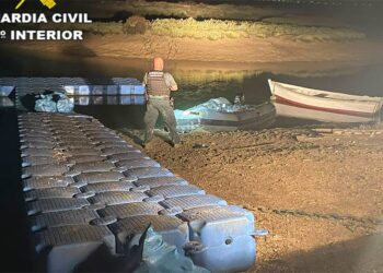 Un momento de la intervención de madrugada / FOTO: Guardia Civil