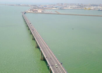 Vista aérea del puente Carranza / FOTO: Ministerio de Transportes