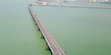 Vista aérea del puente Carranza / FOTO: Ministerio de Transportes