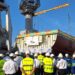 Momento de la puesta de quilla, con público / FOTO: Navantia