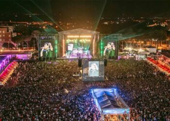 Vista de Las Banderas durante la actuación de Nicky Jam en 2025 / FOTO: Puro Latino Fest