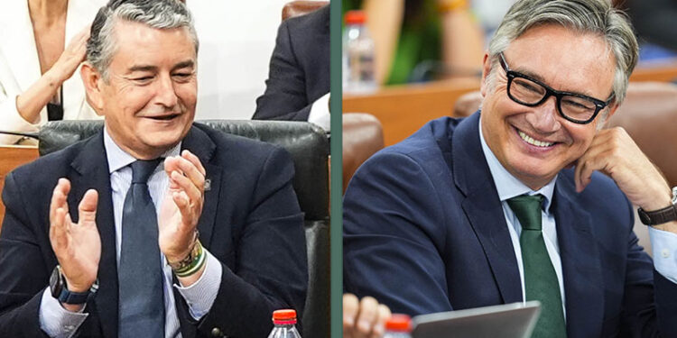 Sanz y Gavira en el último debate de investidura / FOTO: Parlamento Andaluz