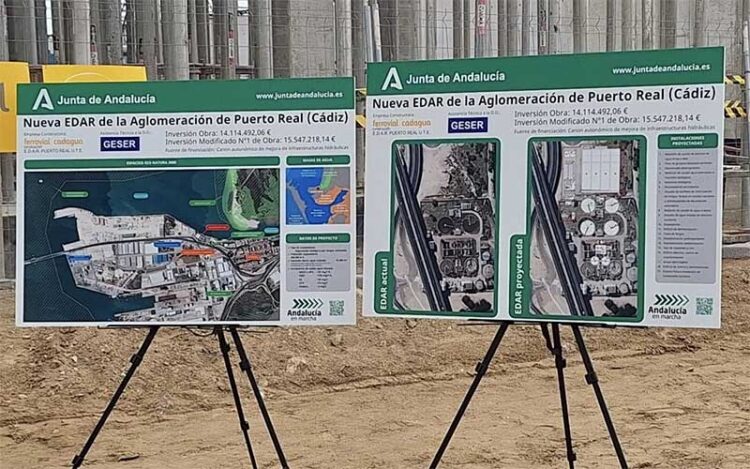 Cartelería informativa del proyecto durante las obras / FOTO: Ayto.