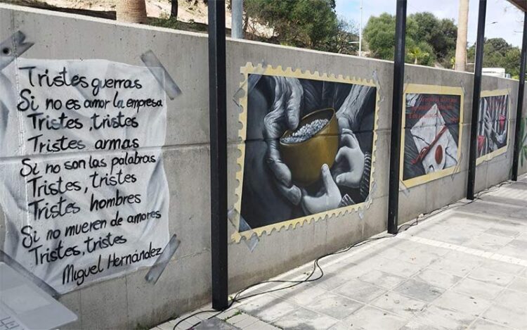 Mural por la memoria histórica inaugurado en 2024 en San José del Valle / FOTO: Ayto.