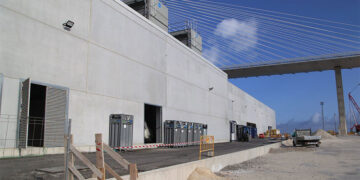 La obra de la nave, casi lista / FOTO: APBC