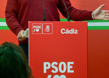 En la sala de prensa del PSOE provincial / FOTO: Eulogio García